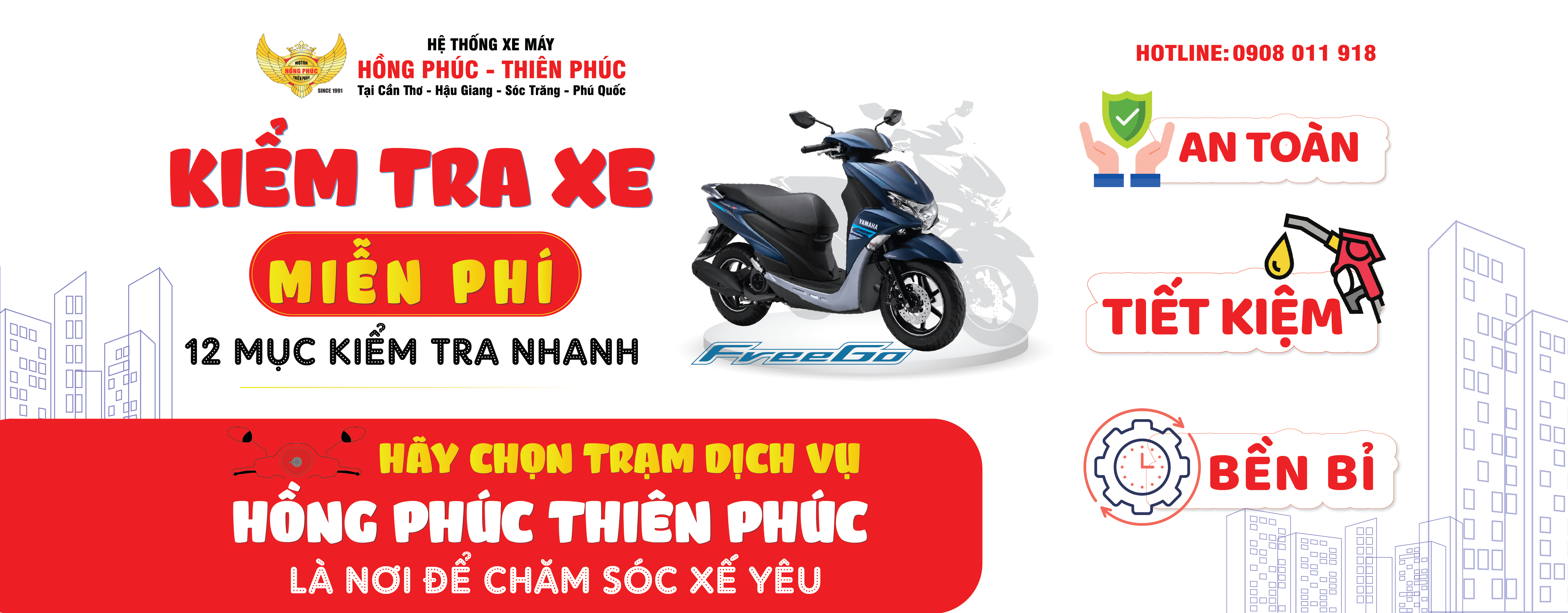 Chương trình xe máy mới tại Hồng Phúc